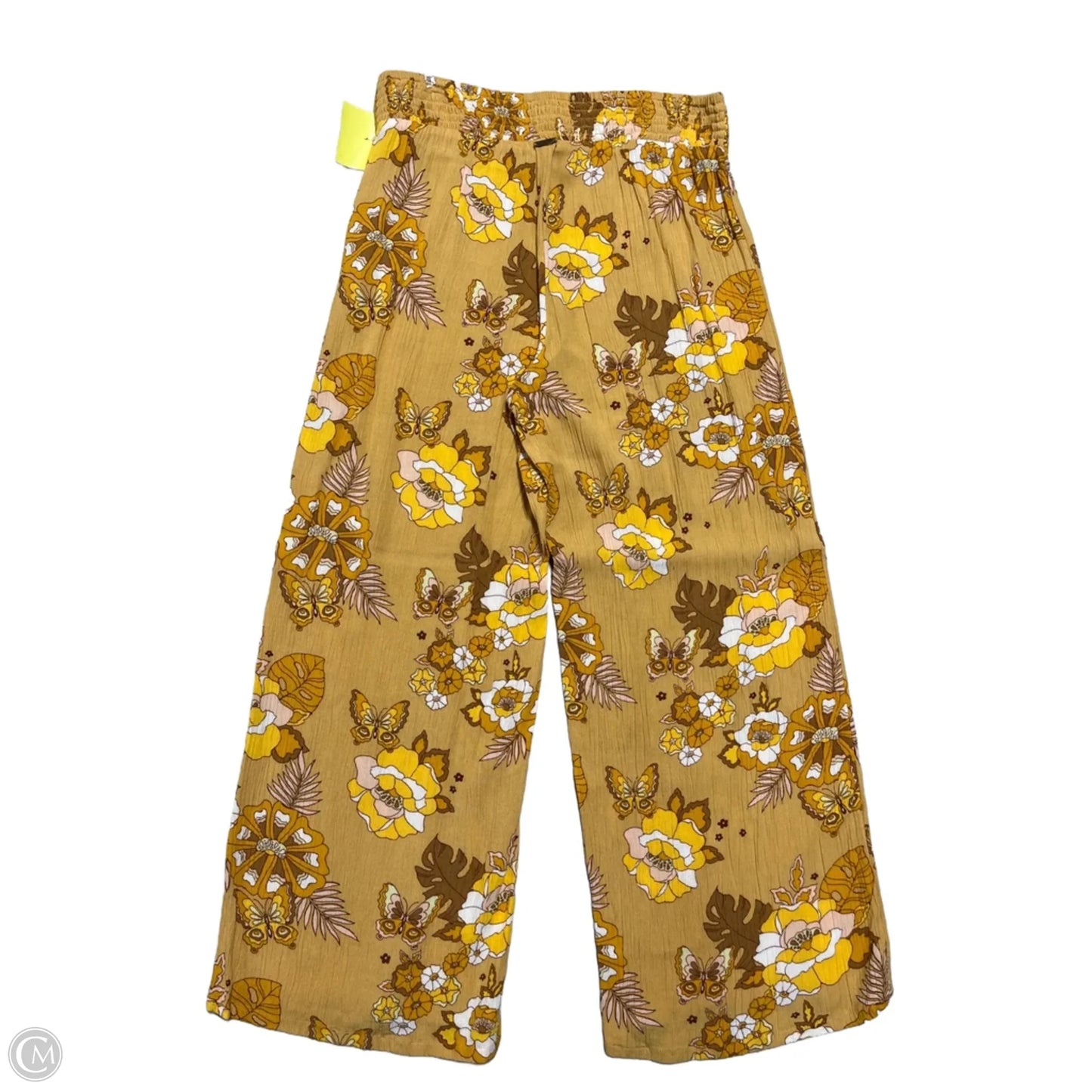 Pants Linen By Volcom In Yellow, Size: S
