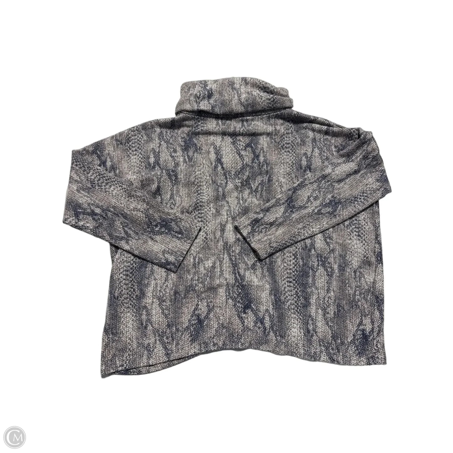 Top Long Sleeve By Clara Sun Woo In Blue & Grey, Size: Xl