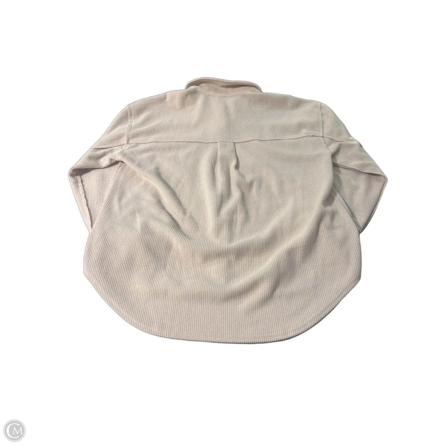 Top Long Sleeve By Blu Pepper In Tan, Size: L