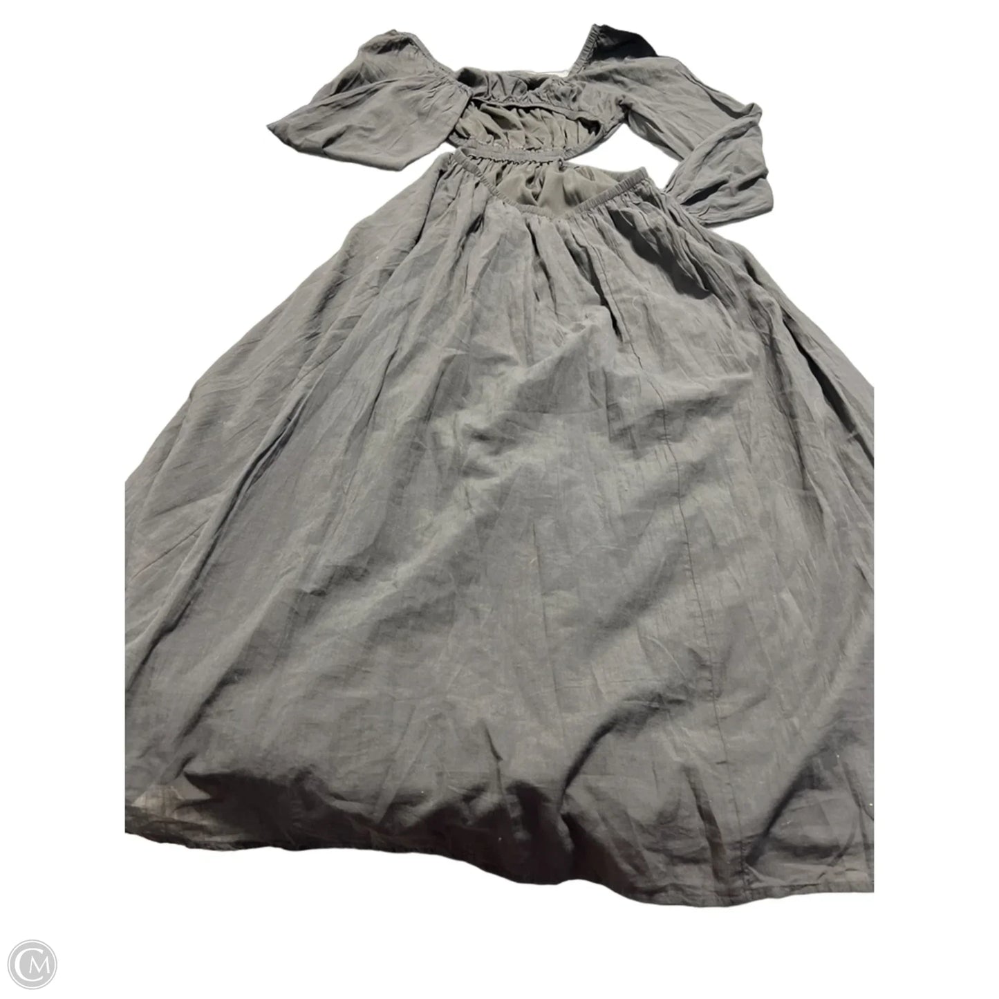 Dress Casual Maxi By American Eagle In Grey, Size: M