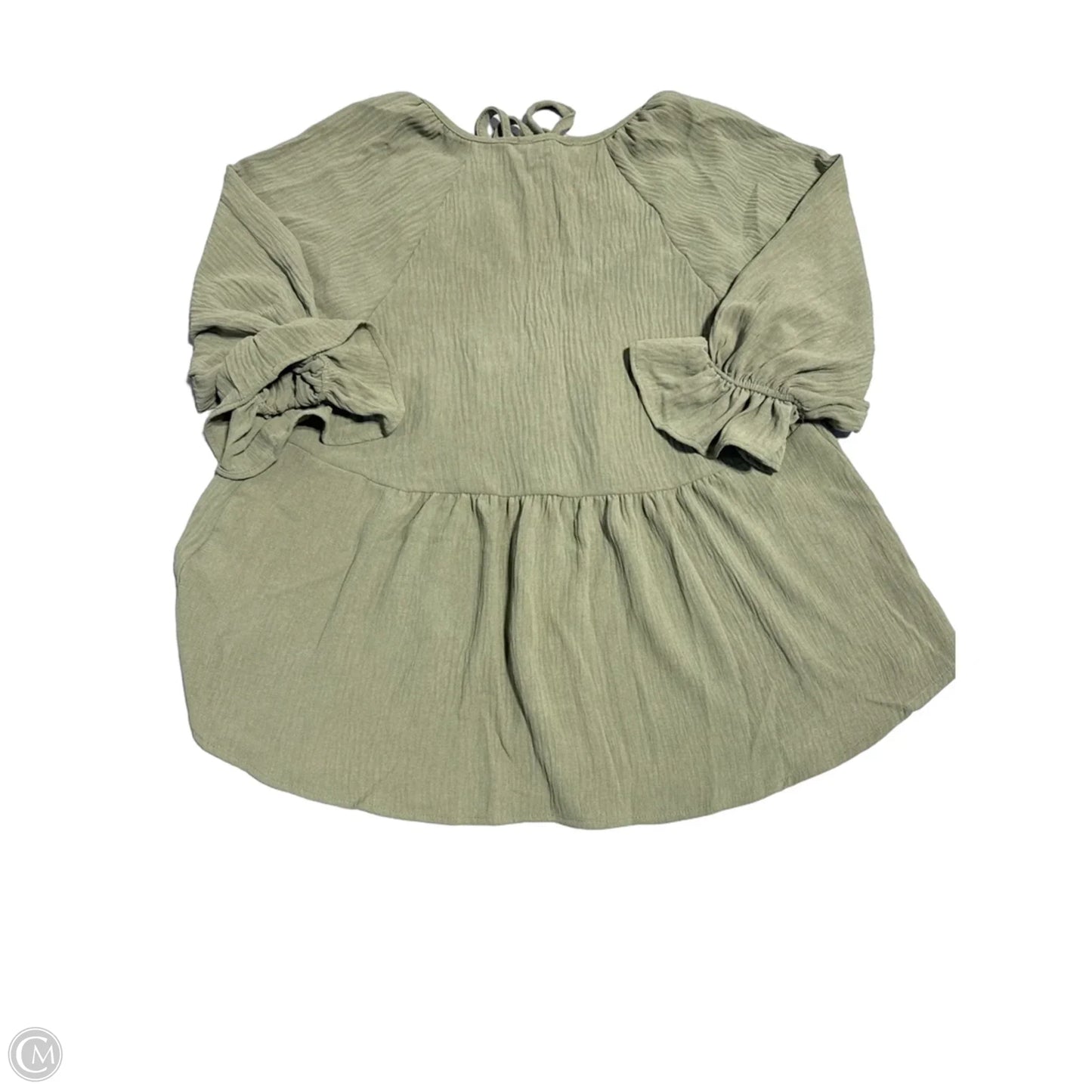 Blouse Long Sleeve By Ces Femme In Green, Size: S