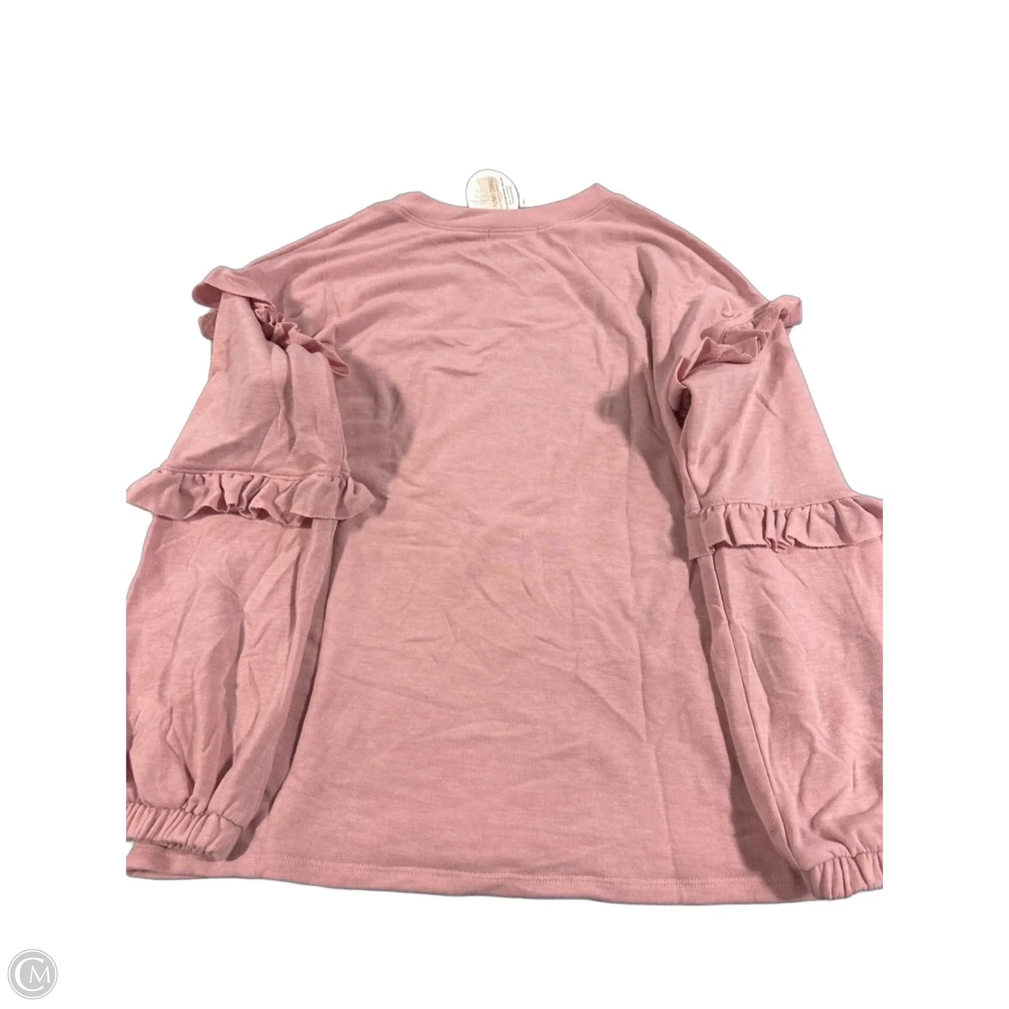 Top Long Sleeve By Cherish In Pink, Size: S