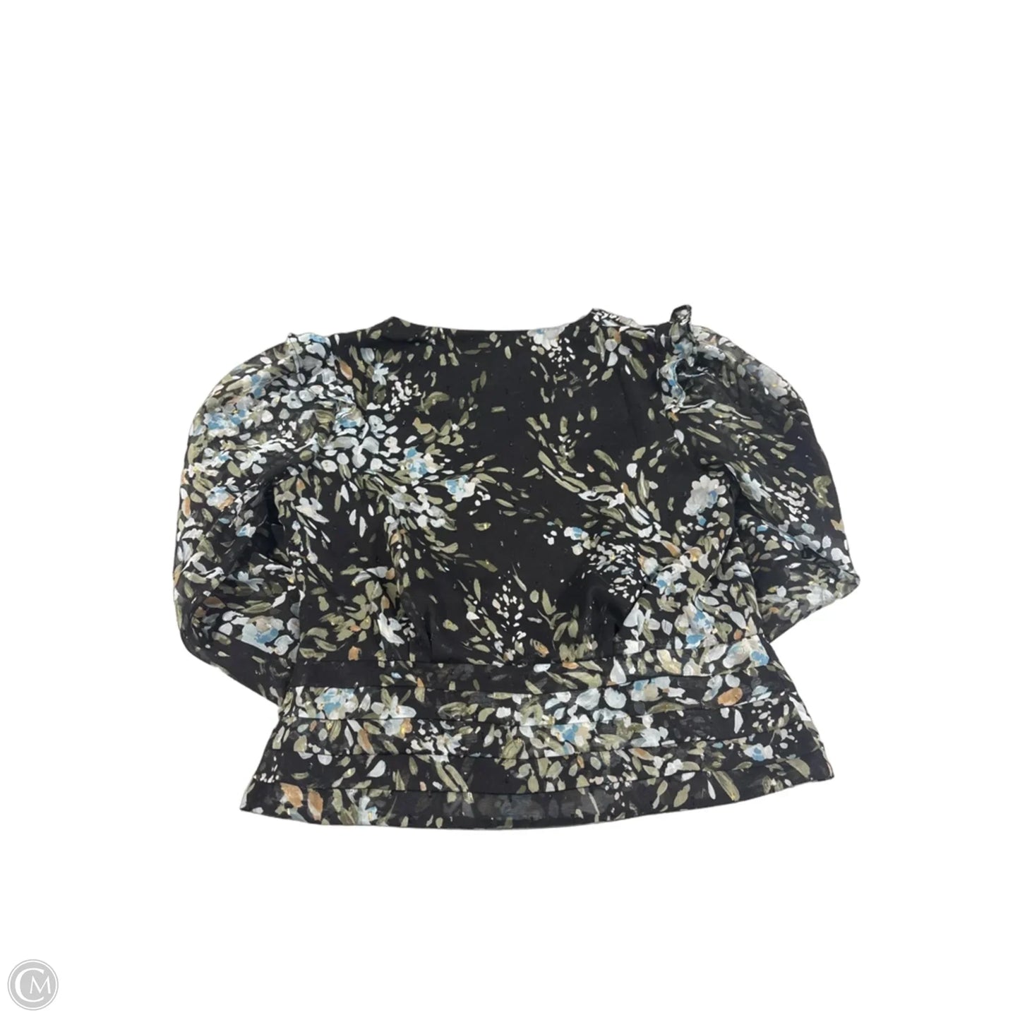 Blouse Long Sleeve By White House Black Market In Black, Size: Xs