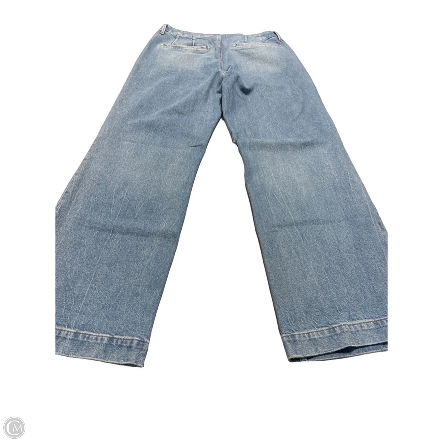 Jeans Wide Leg By Express In Blue Denim, Size: 12l