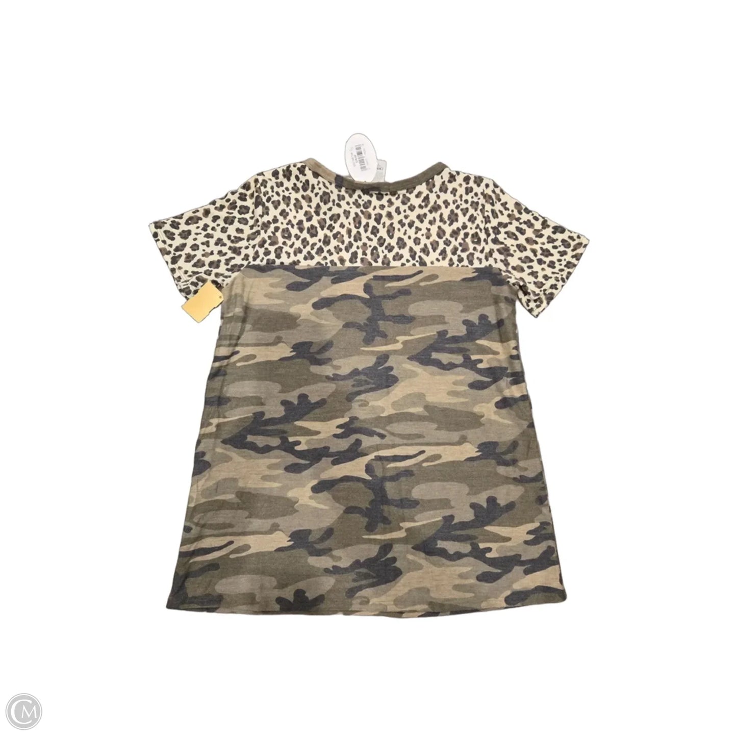 Top Short Sleeve By Heimish Usa In Camouflage Print, Size: S