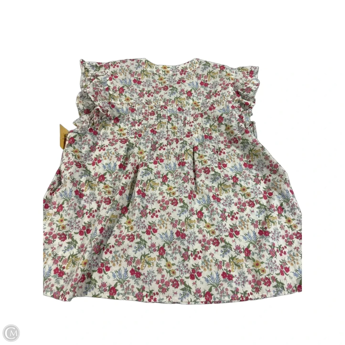 Blouse Short Sleeve By By Together In Floral Print, Size: S