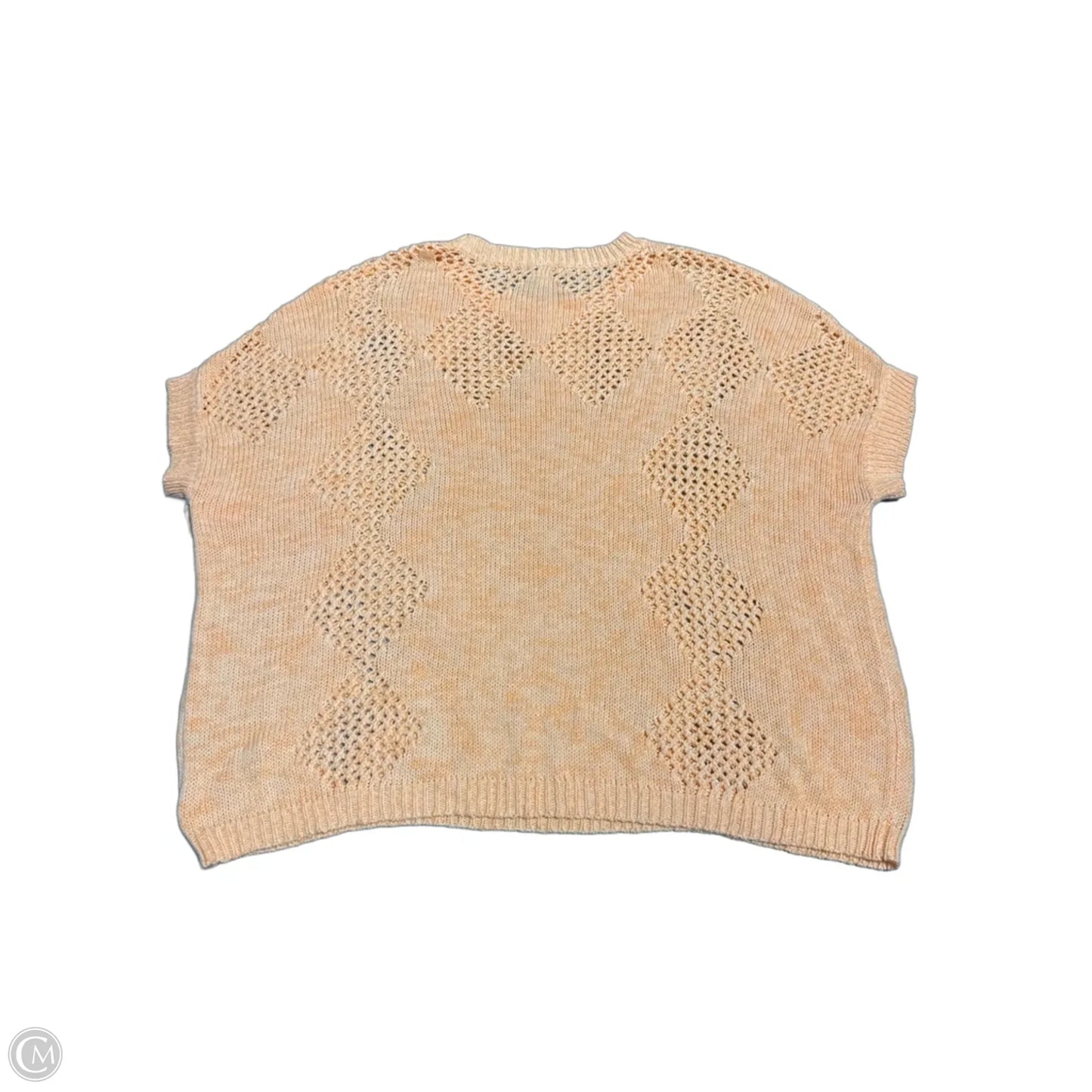 Sweater Short Sleeve By Cato In Orange, Size: 1x