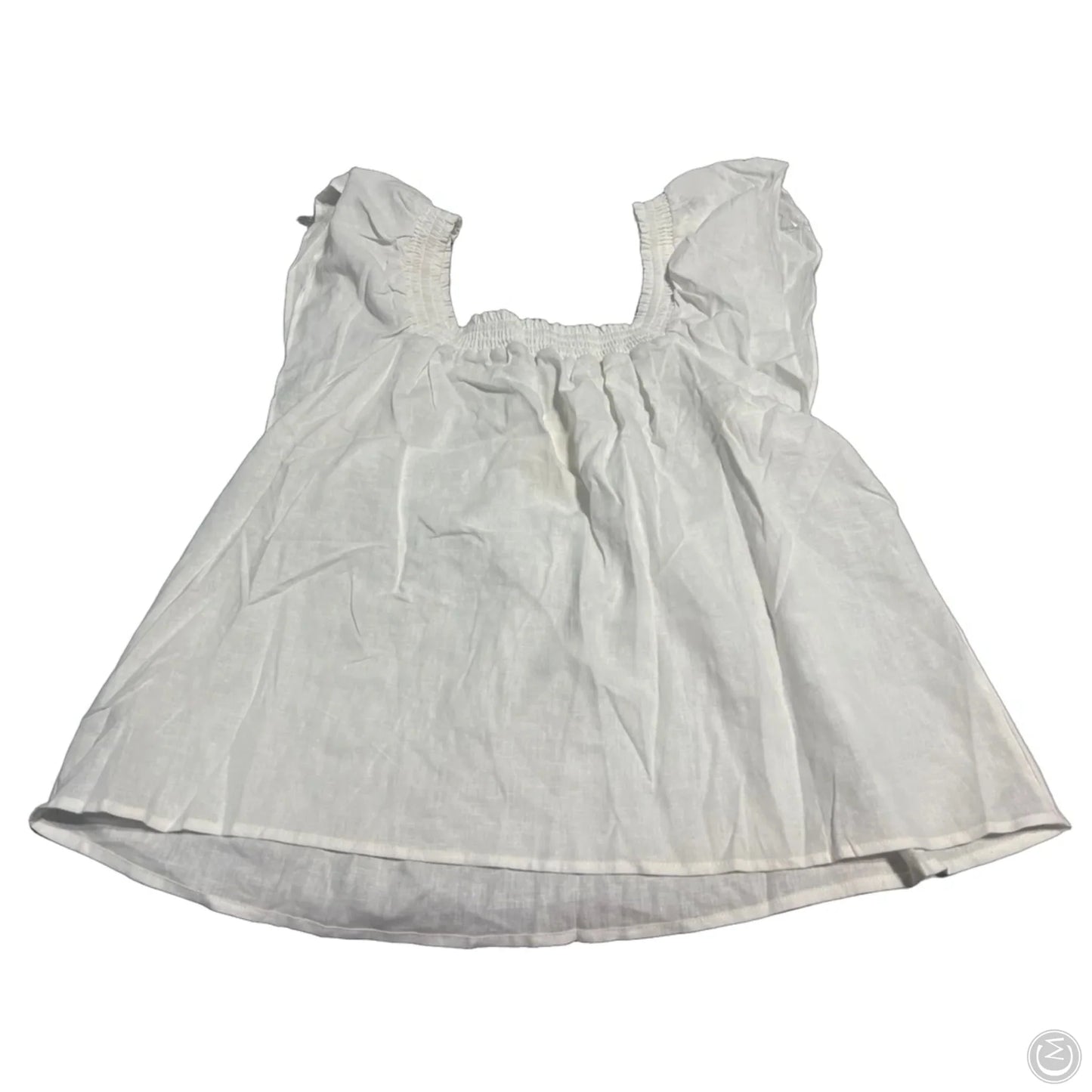 Top Short Sleeve By A New Day In Cream, Size: L