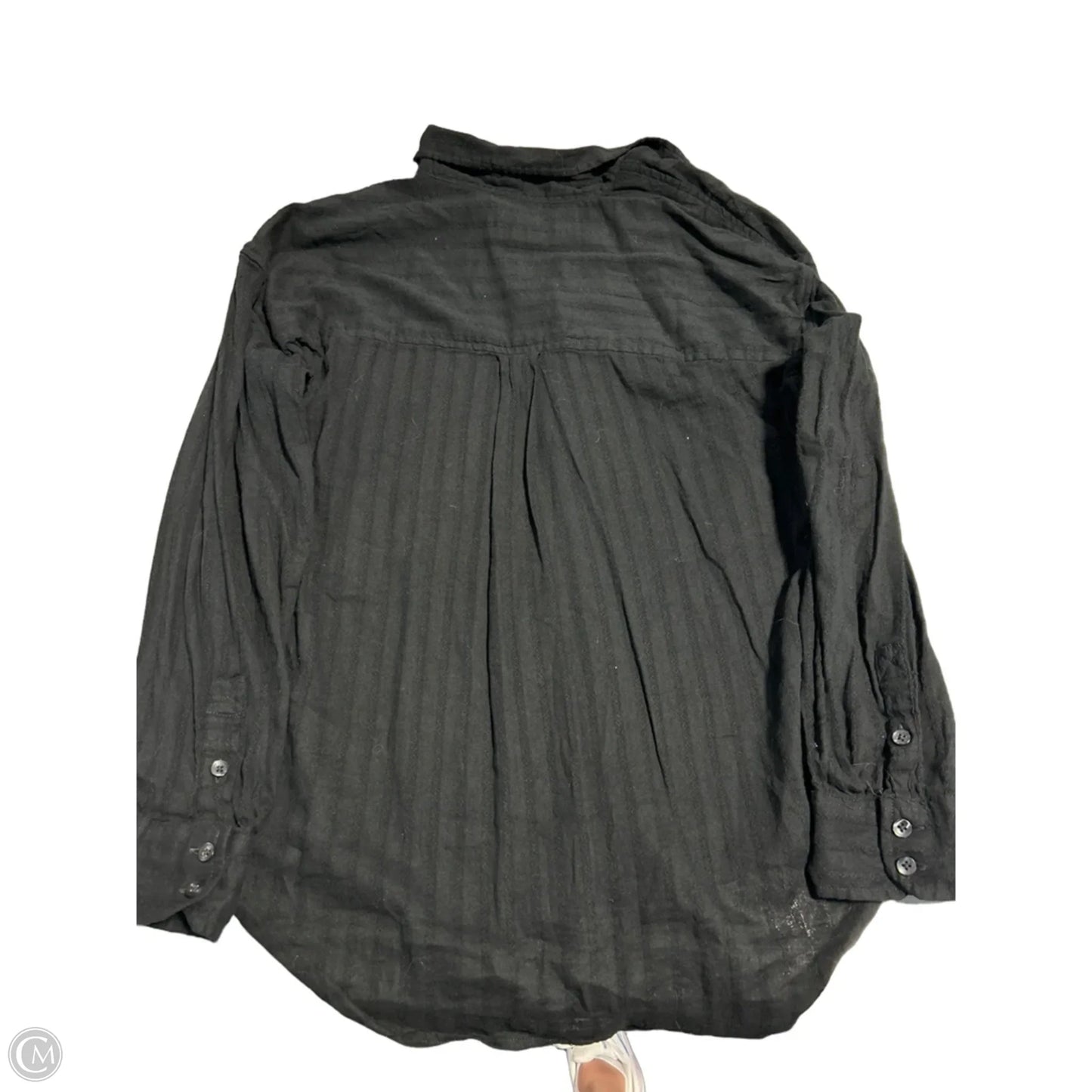 Top Long Sleeve By American Eagle In Black, Size: M