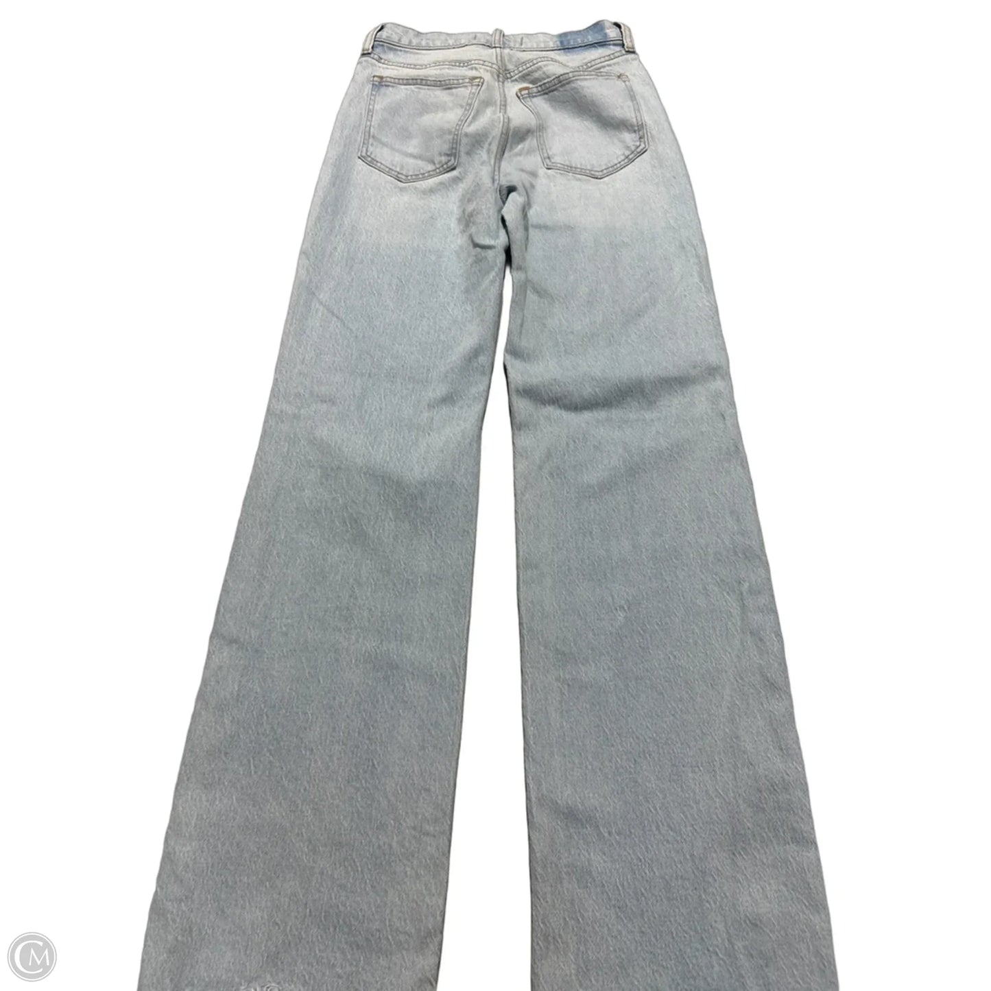 Jeans Wide Leg By Abercrombie And Fitch In Blue Denim, Size: 0