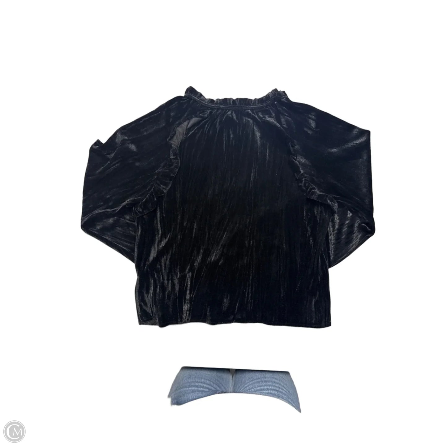 Top Long Sleeve By Cmc In Black, Size: S
