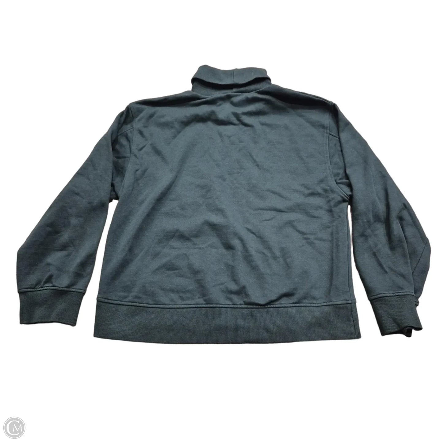 Sweatshirt Collar By Zara In Green, Size: L