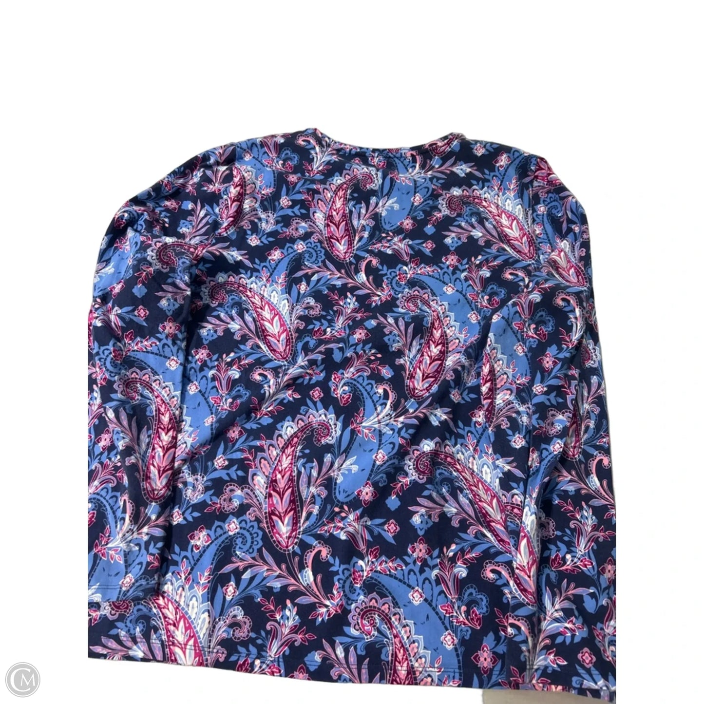 Top Long Sleeve By Talbots In Blue, Size: Xl