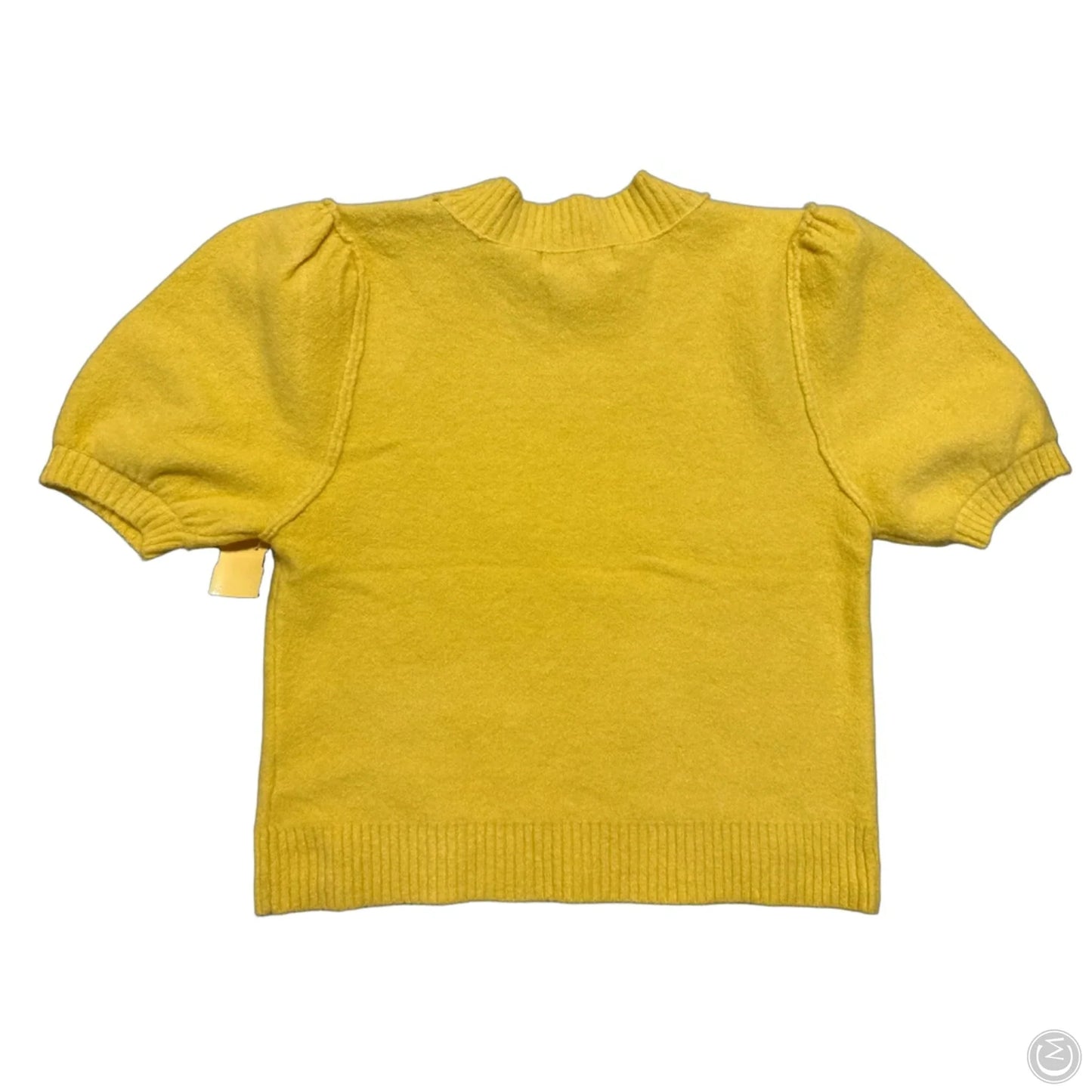 Sweater Short Sleeve By By Together In Yellow, Size: S