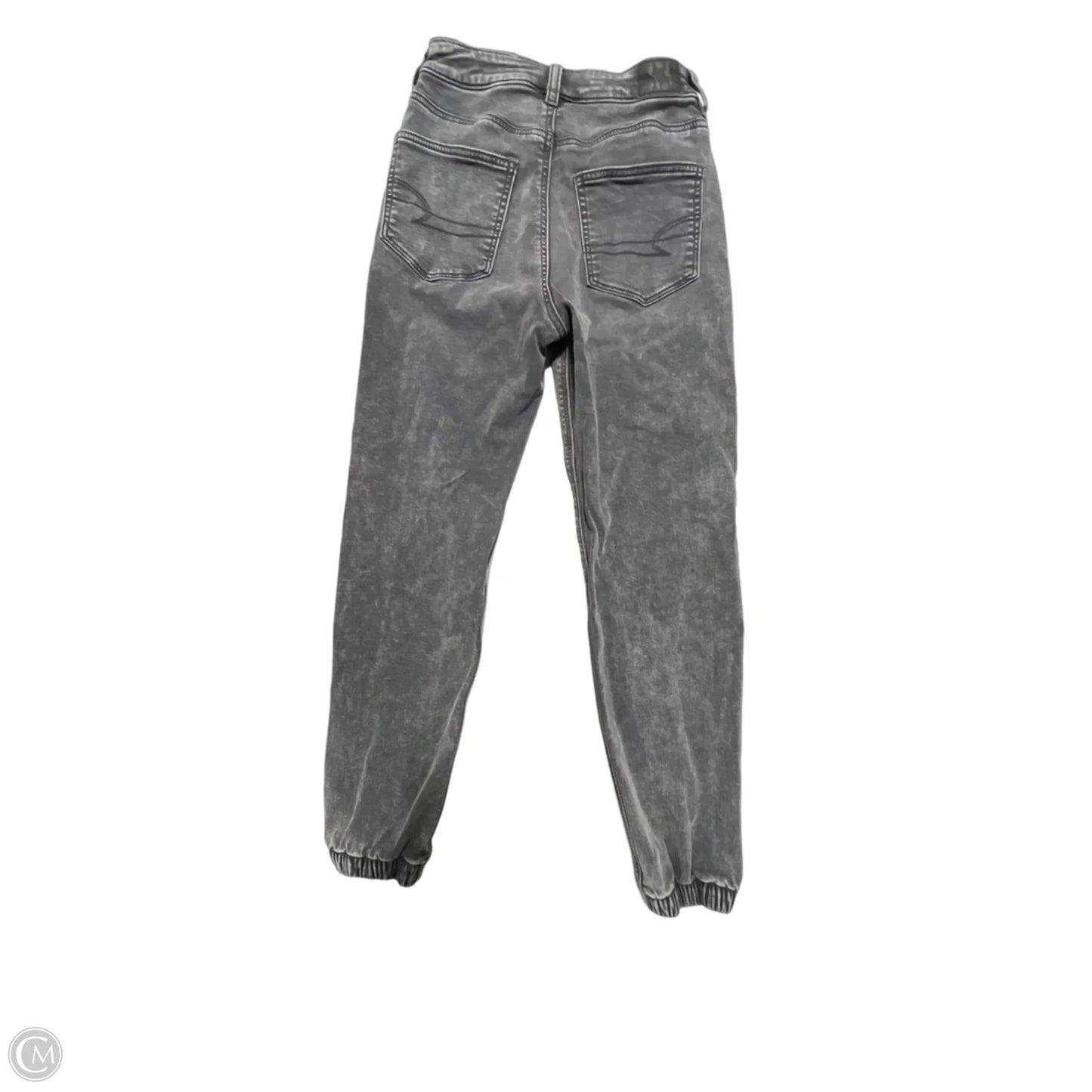 Jeans Straight By American Eagle In Black, Size: 2