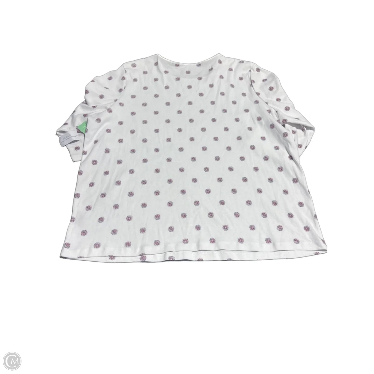 Top 3/4 Sleeve By Cj Banks In White, Size: 3x