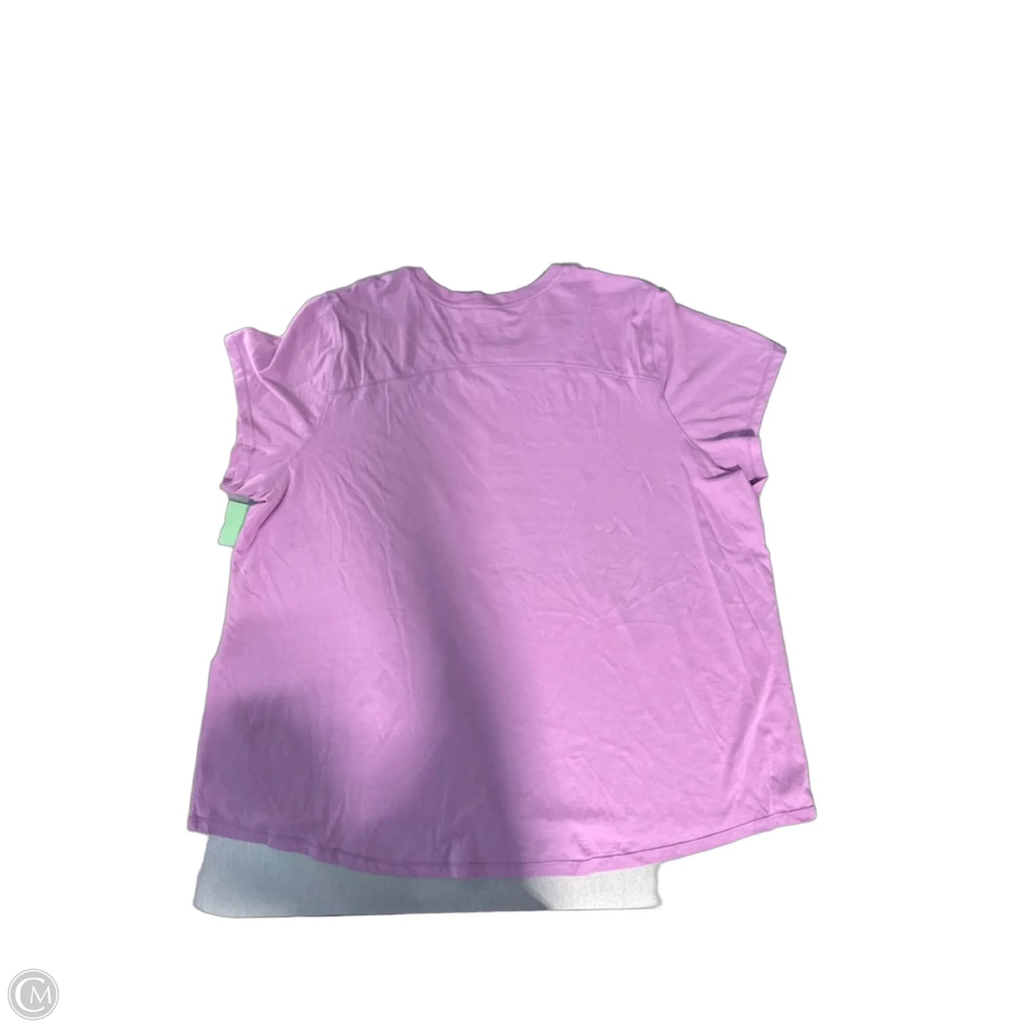 Top Short Sleeve By Calvin Klein In Purple, Size: 3x