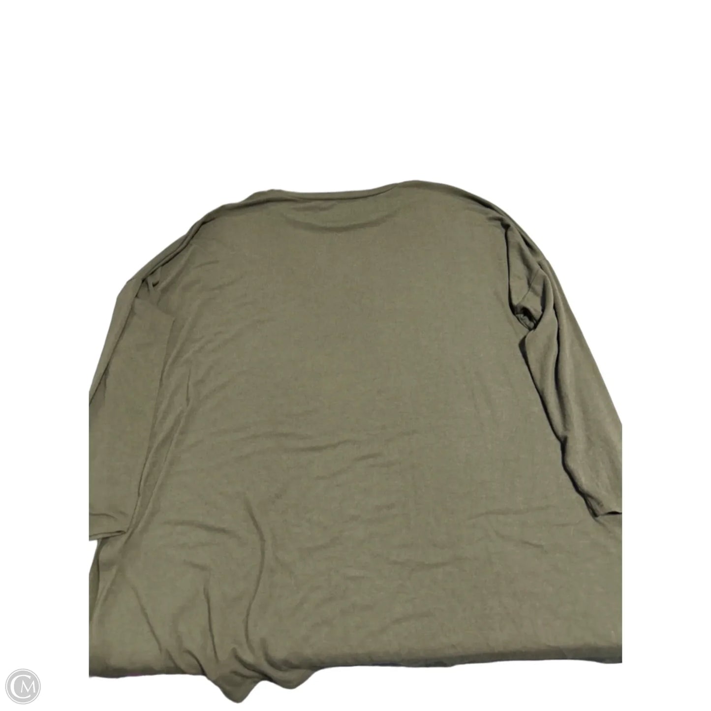 Top Long Sleeve Basic By Zenana In Green, Size: Xl