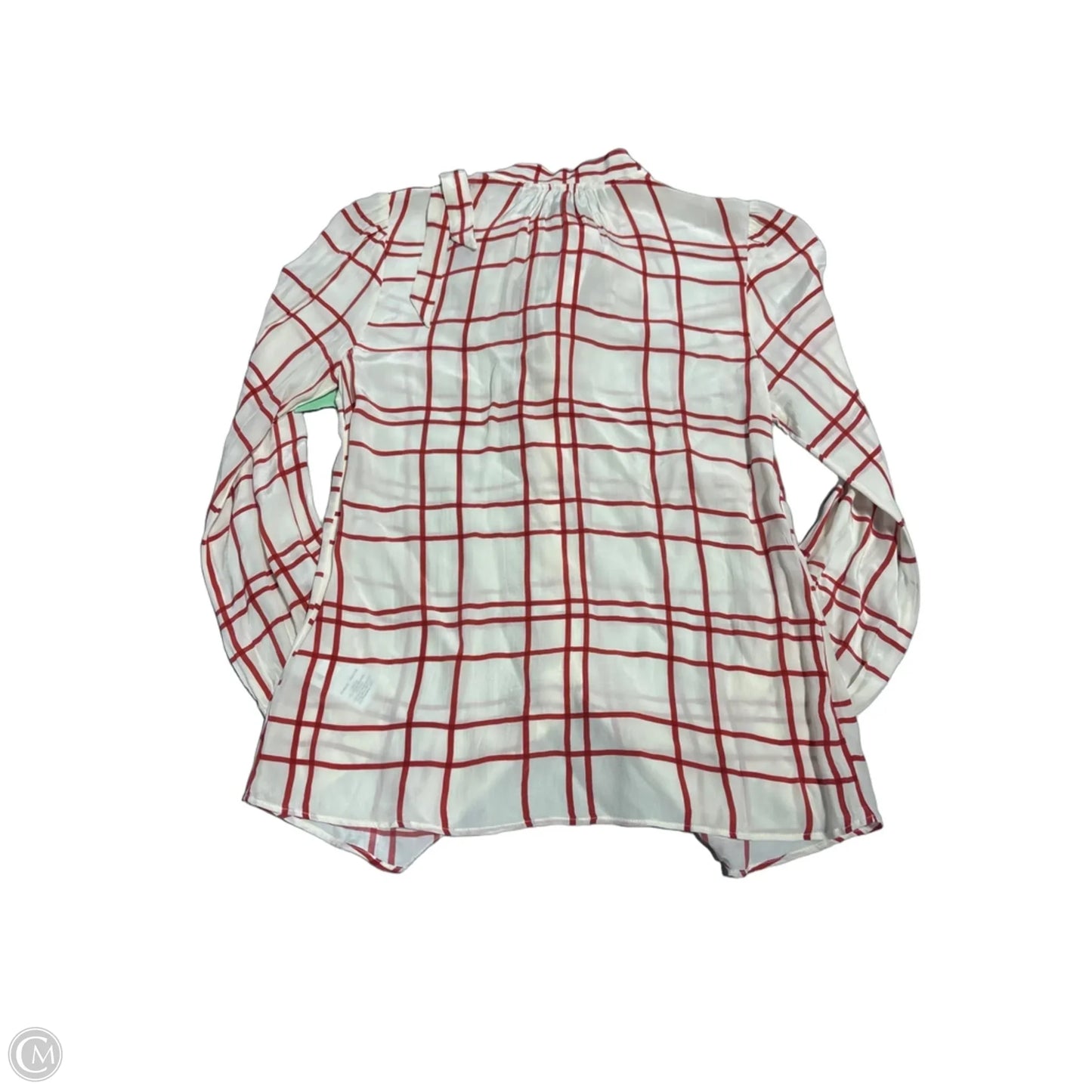 Top Long Sleeve By J. Crew In Cream & Red, Size: Xs