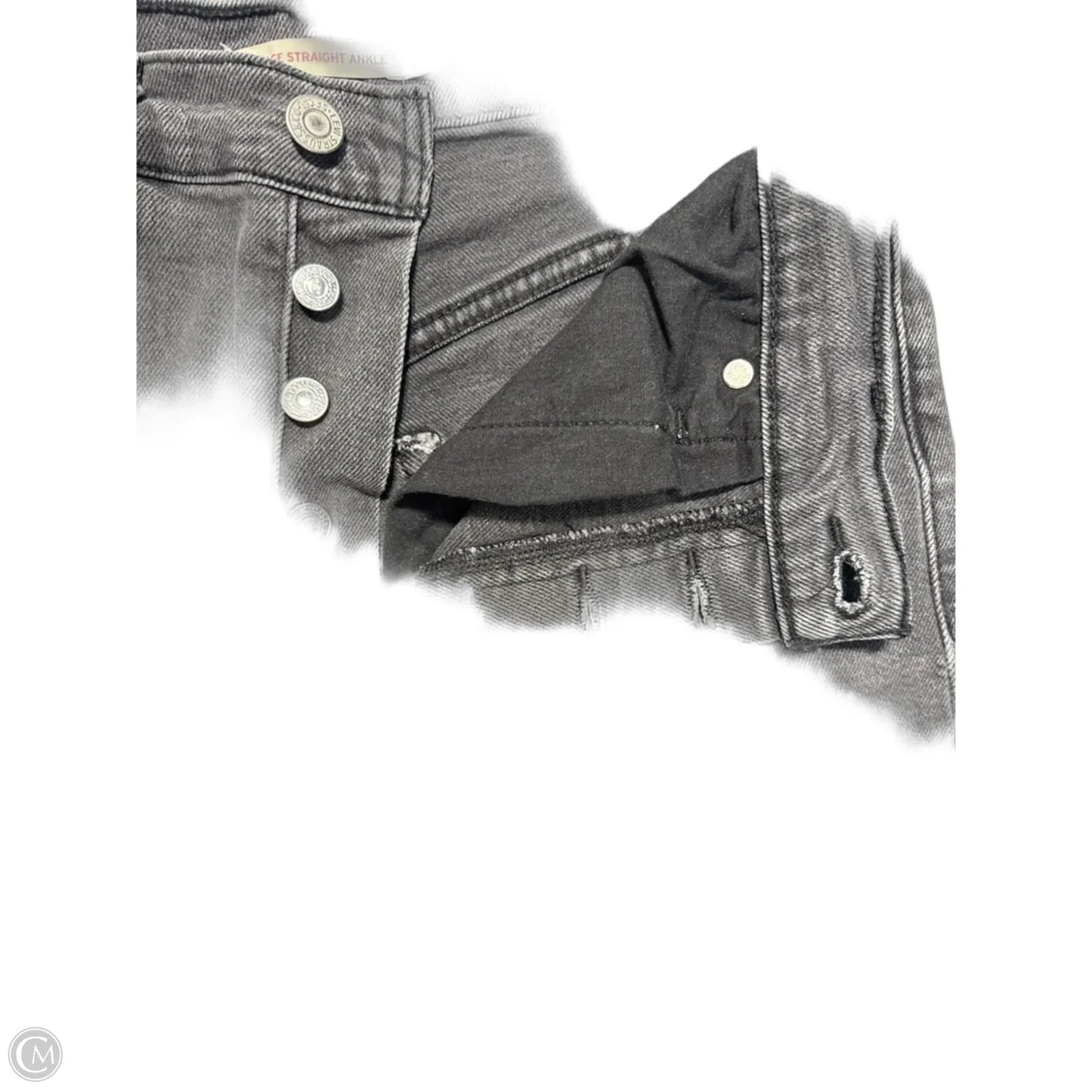 Jeans Straight By Levis In Black, Size: 4