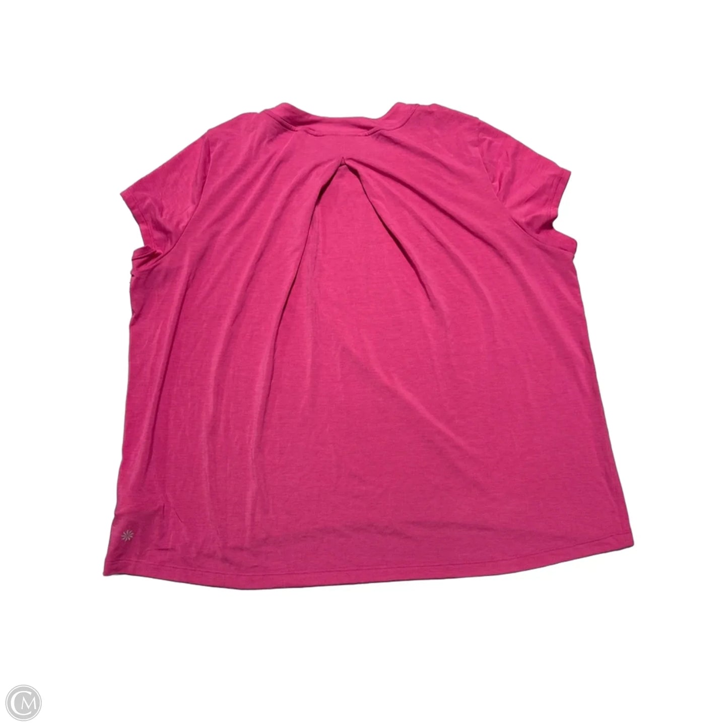 Athletic Top Short Sleeve By Athleta In Pink, Size: L