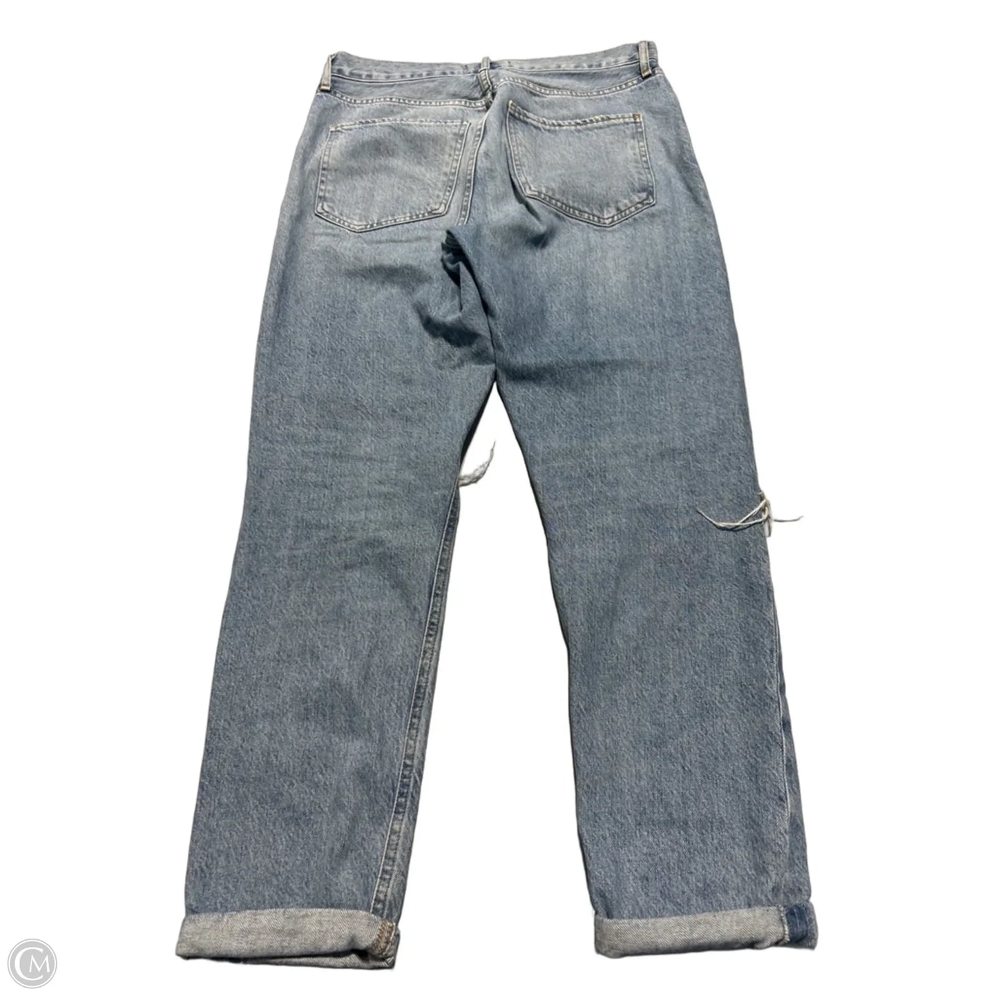 Jeans Straight By Agolde In Blue, Size: 4