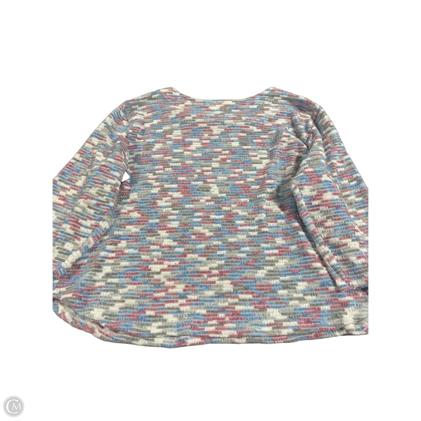 Sweater By Alfred Dunner In Blue & Pink, Size: 3x