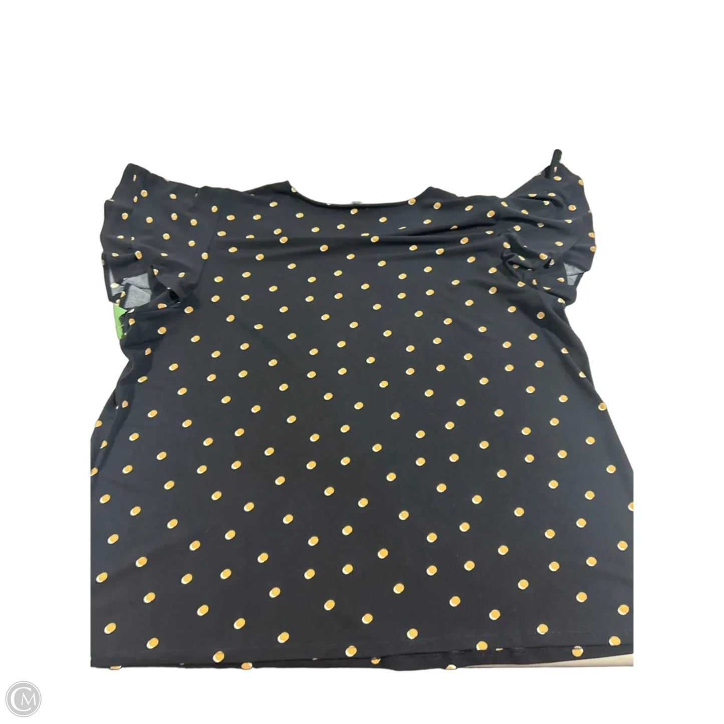 Top Short Sleeve By Adrianna Papell In Navy, Size: 3x