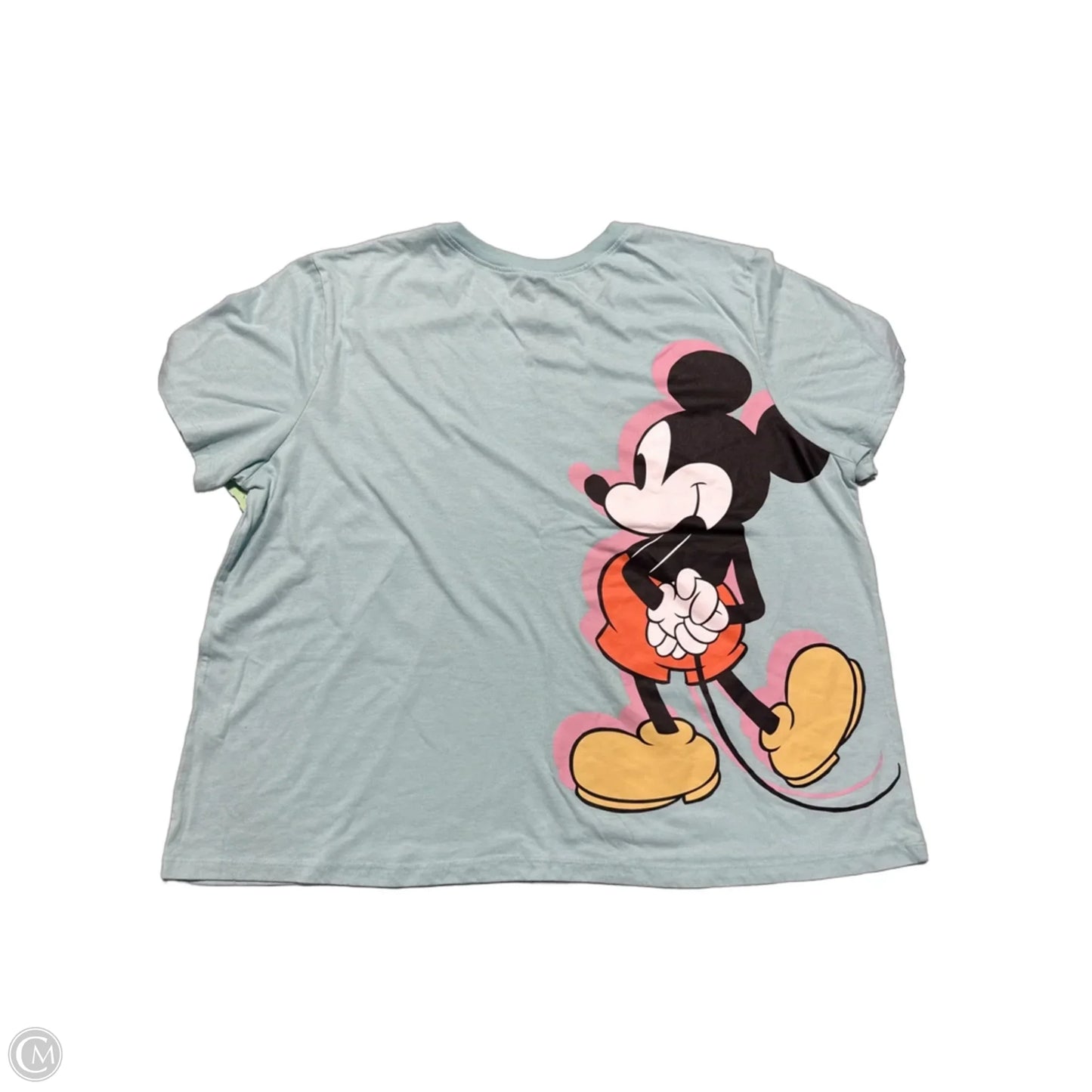 Top Short Sleeve By Disney In Blue, Size: 3x