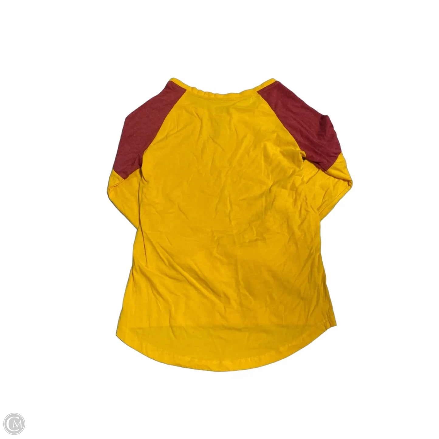 Top Long Sleeve By Colosseum In Red & Yellow, Size: M