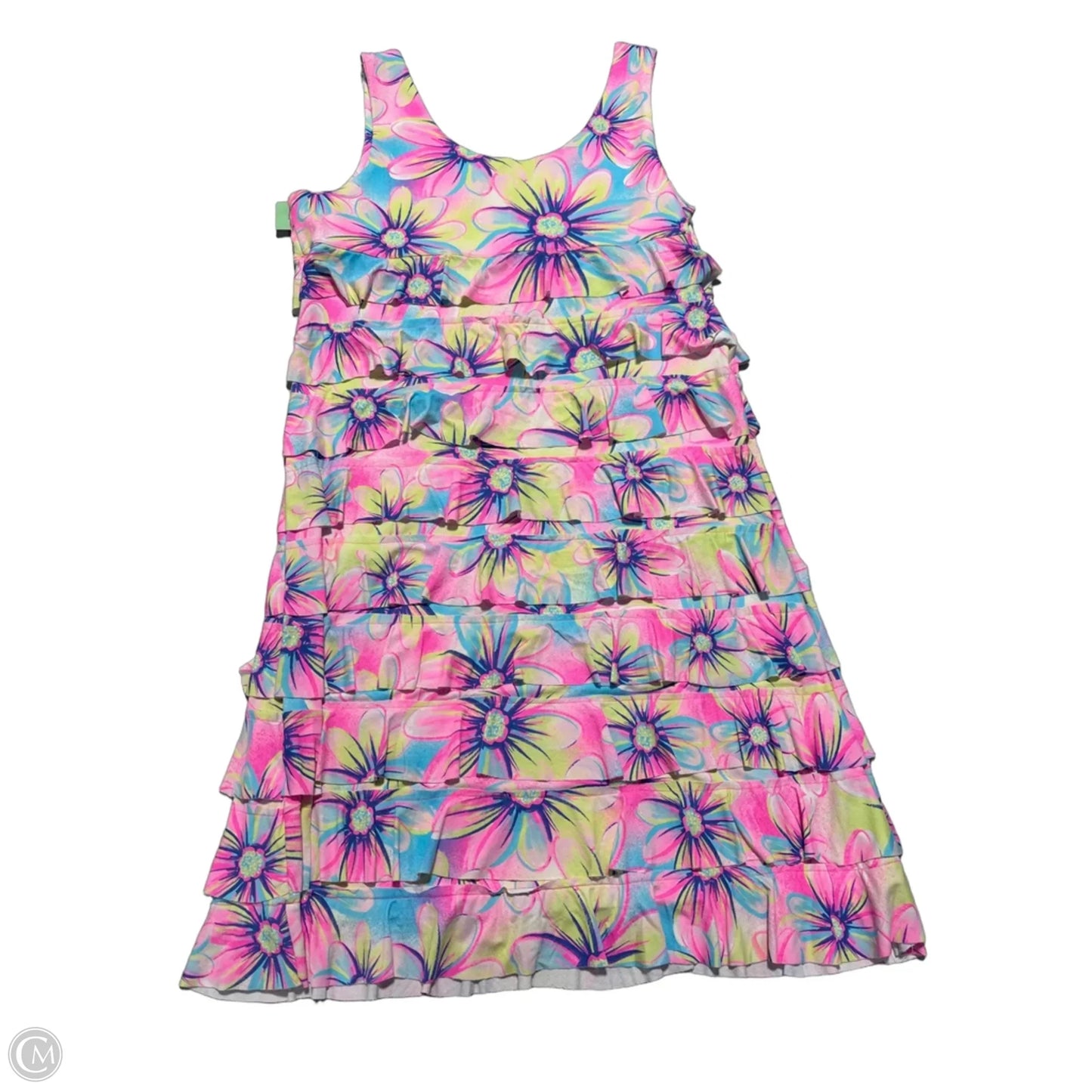 Dress Casual Short By Cme In Blue & Pink, Size: S