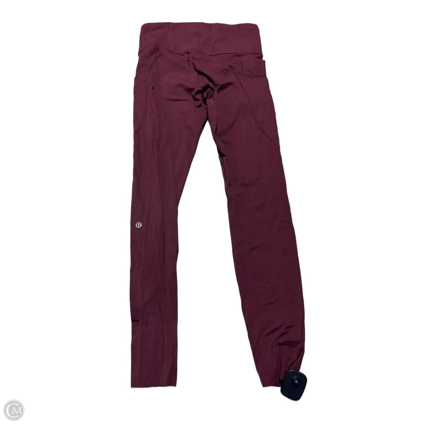 Athletic Leggings By Lululemon In Maroon, Size: 6