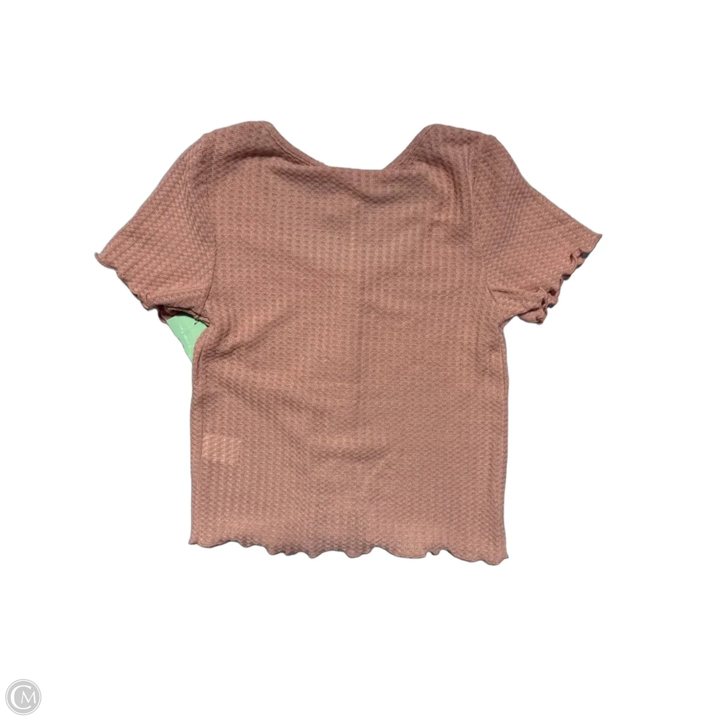 Top Short Sleeve By La Miel In Peach, Size: S