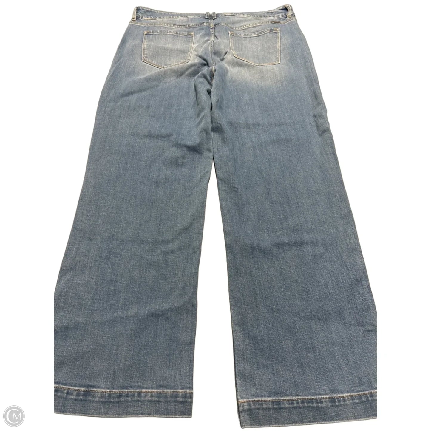 Jeans Wide Leg By Kancan In Blue Denim, Size: 20
