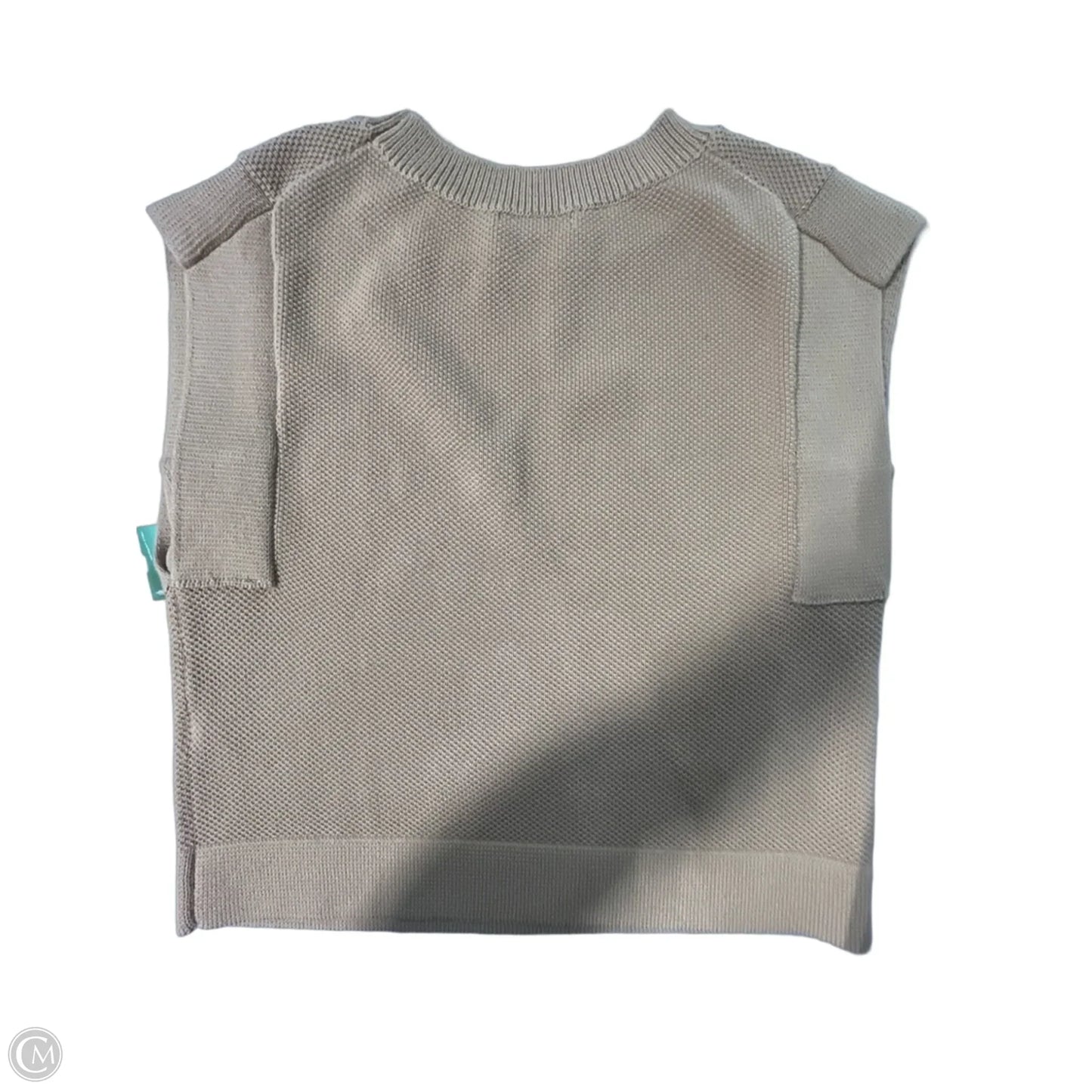 Sweater Short Sleeve By Banana Republic In Tan, Size: L