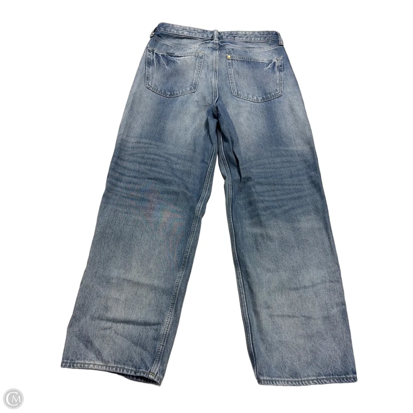 Jeans Straight By H&m In Blue Denim, Size: 14