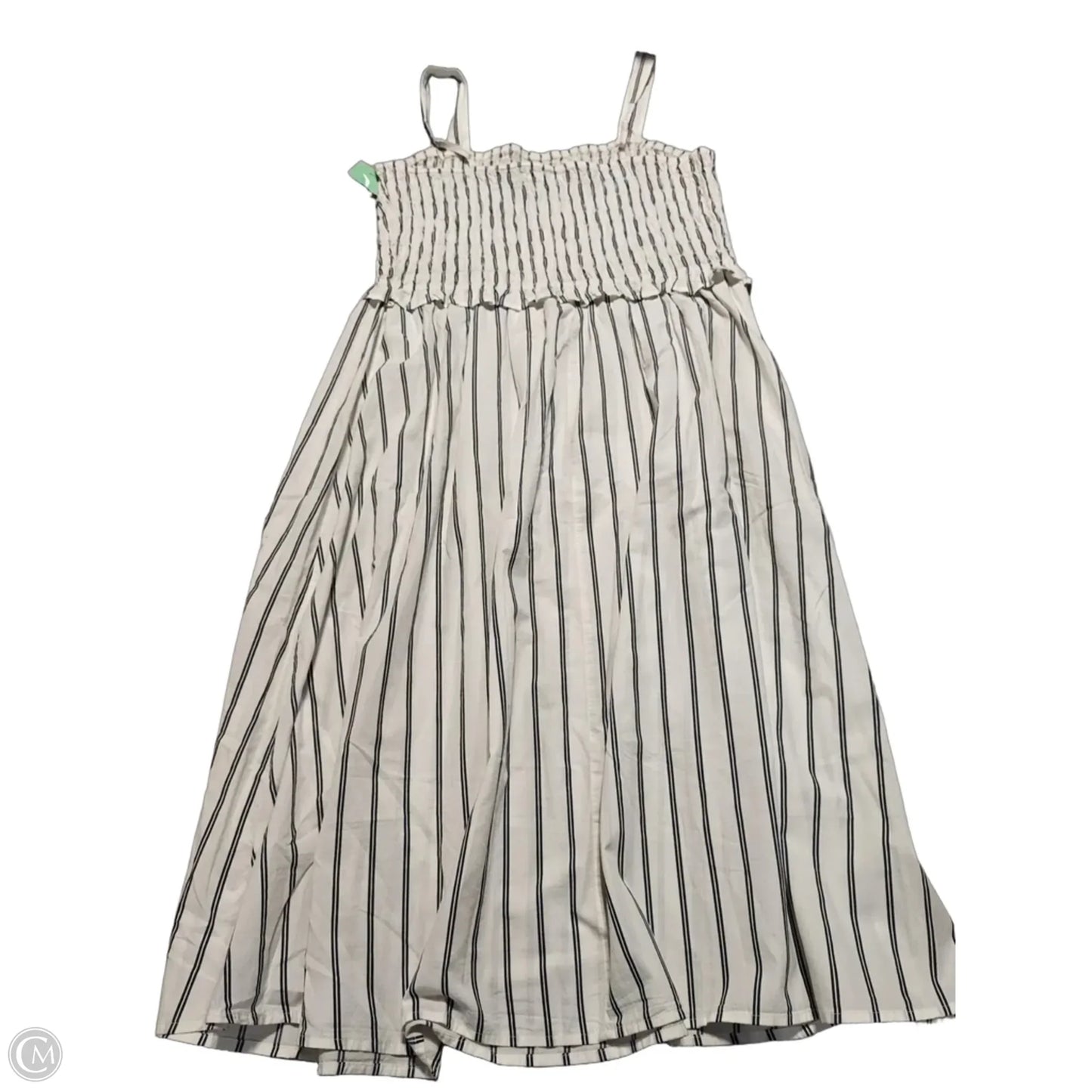 Dress Casual Midi By Old Navy In Blue & White, Size: Xl