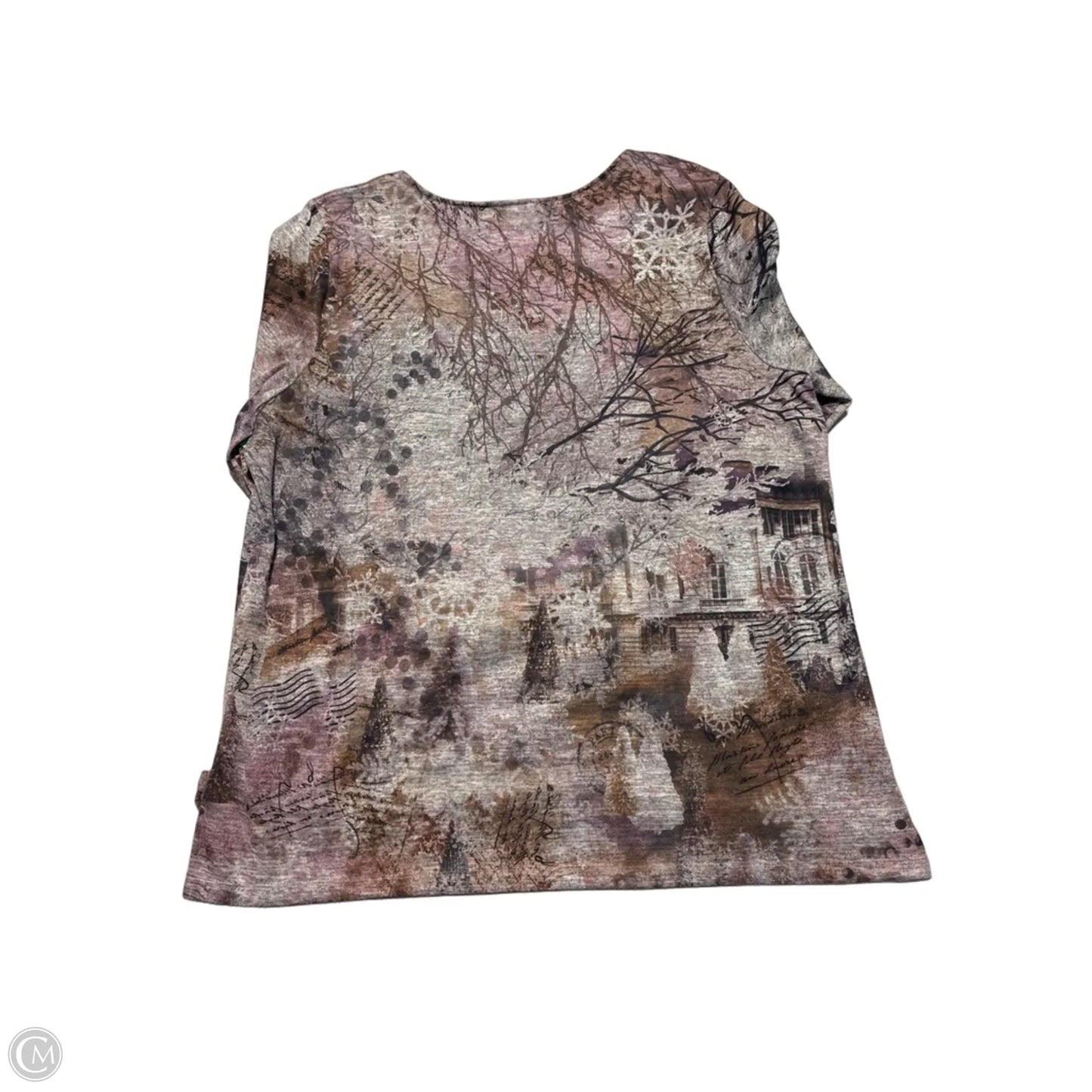 Top Short Sleeve By Cj Banks In Pink, Size: 1x