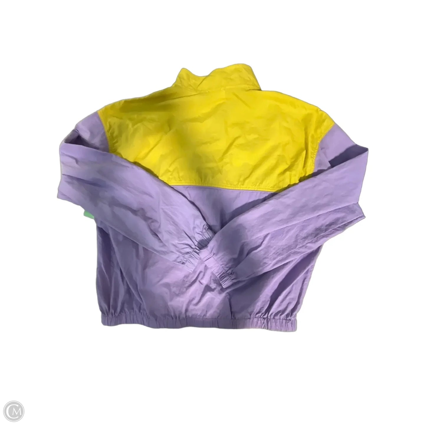 Sweatshirt Collar By Dee Elly In Purple & Yellow, Size: M