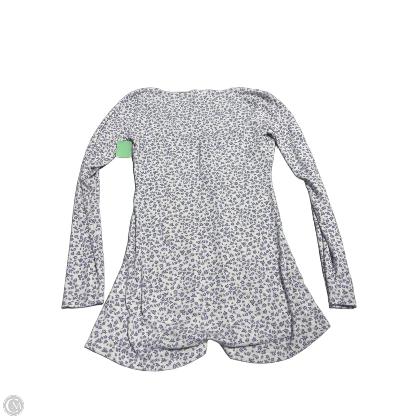 Romper By Forever 21 In Purple & White, Size: S