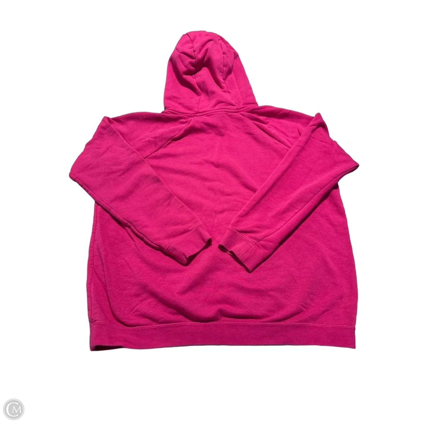 Athletic Sweatshirt Hoodie By Nike In Pink, Size: L