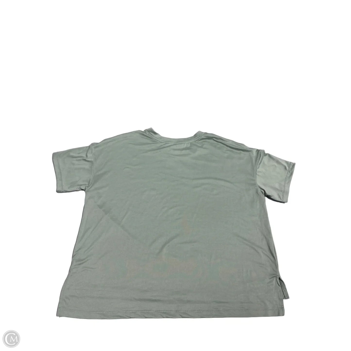 Athletic Top Short Sleeve By Yogalicious In Green, Size: S