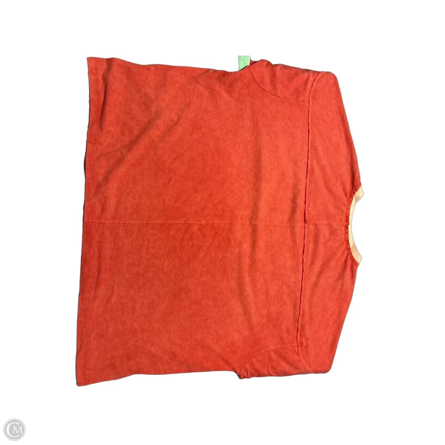Top Short Sleeve By Sage In Orange, Size: L