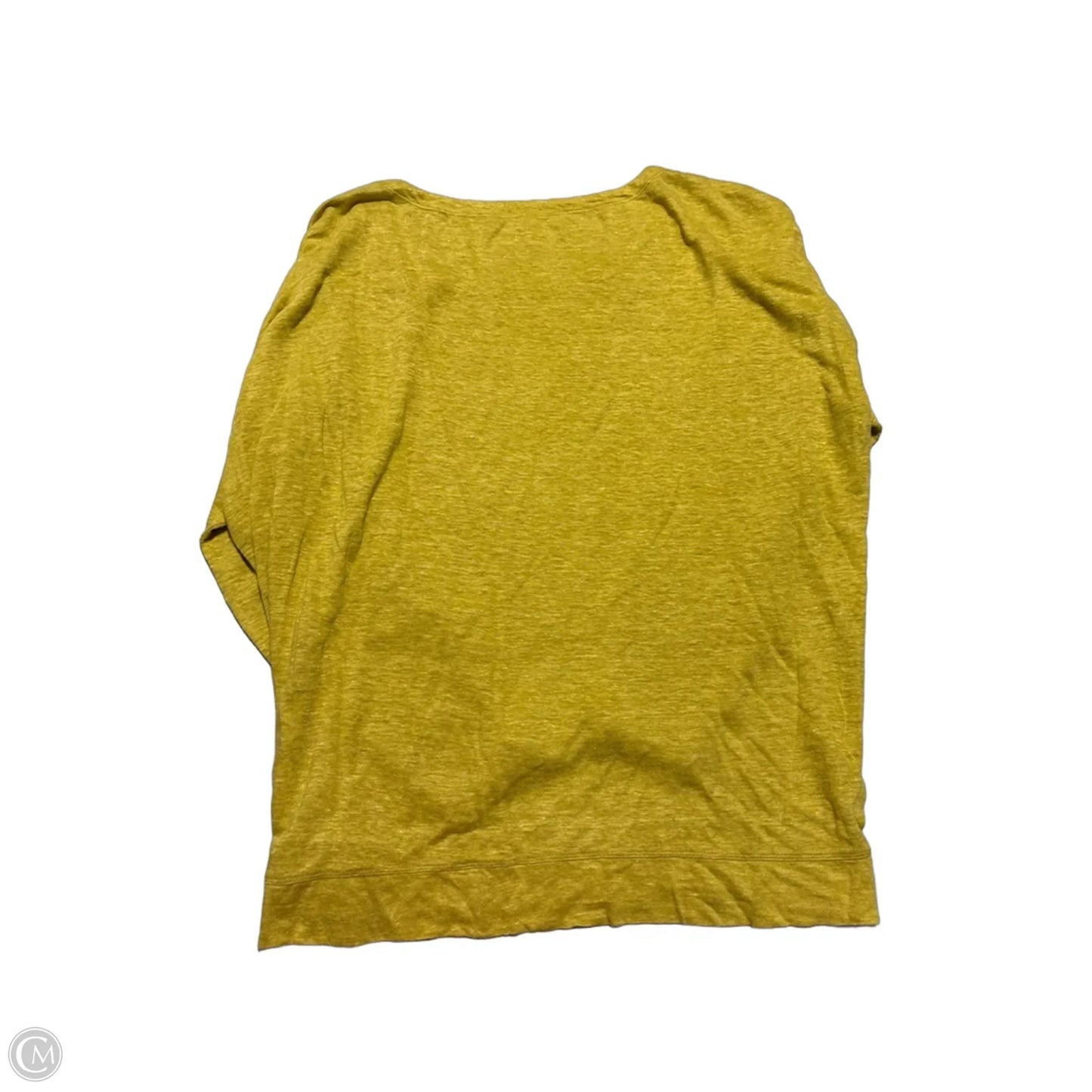Top Long Sleeve By Eileen Fisher In Yellow, Size: 1x
