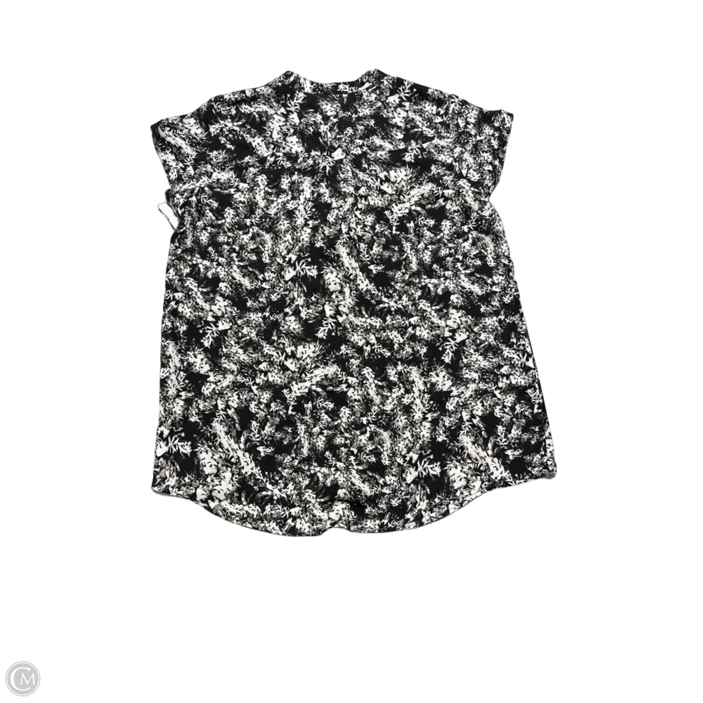 Top Short Sleeve By Simply Vera In Grey, Size: L