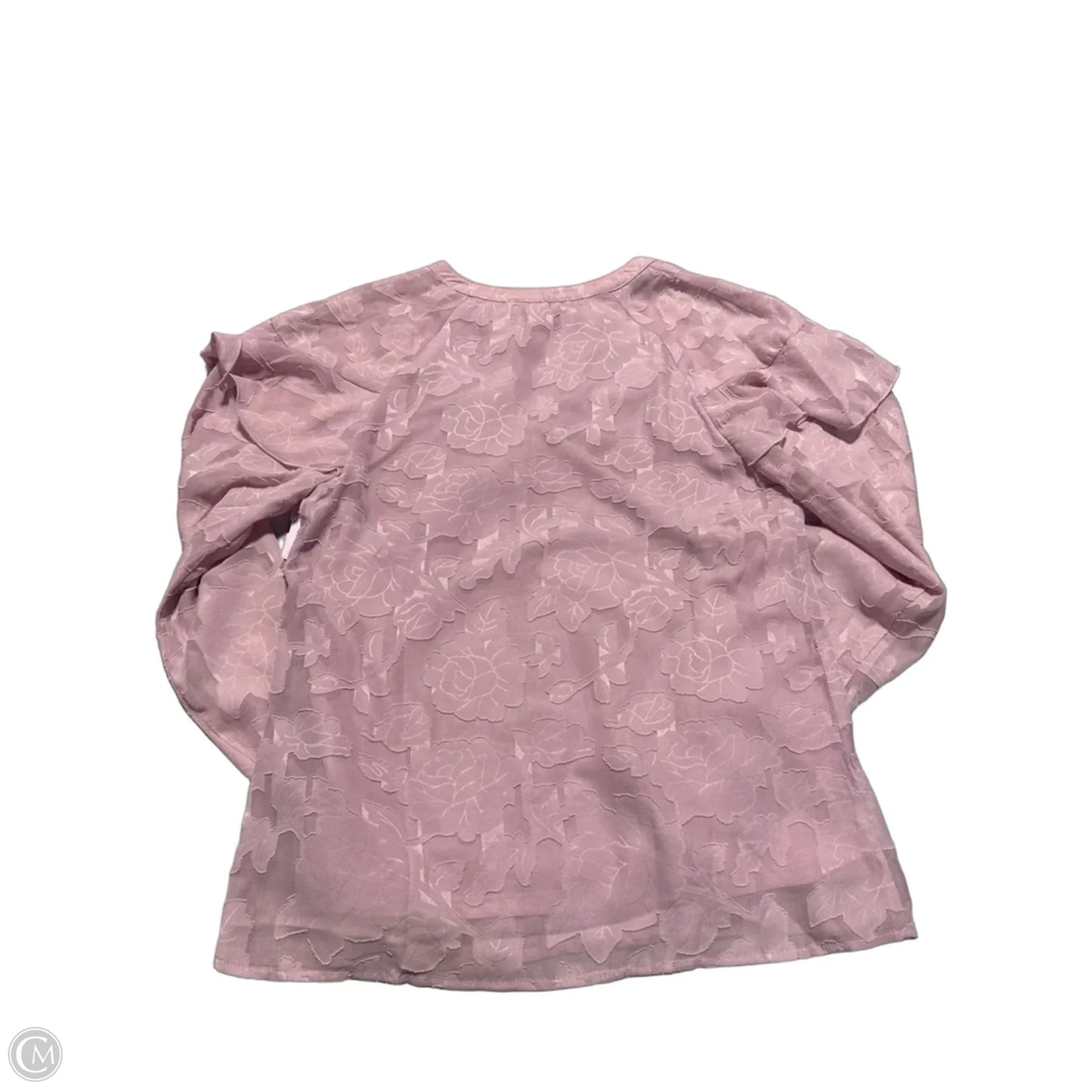 Top Long Sleeve By Haver In Pink, Size: Xs