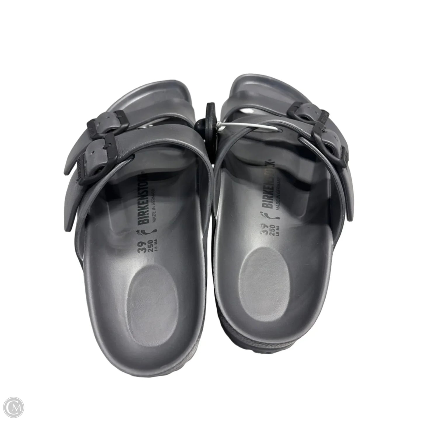 Sandals Flats By Birkenstock In Grey, Size: 8.5
