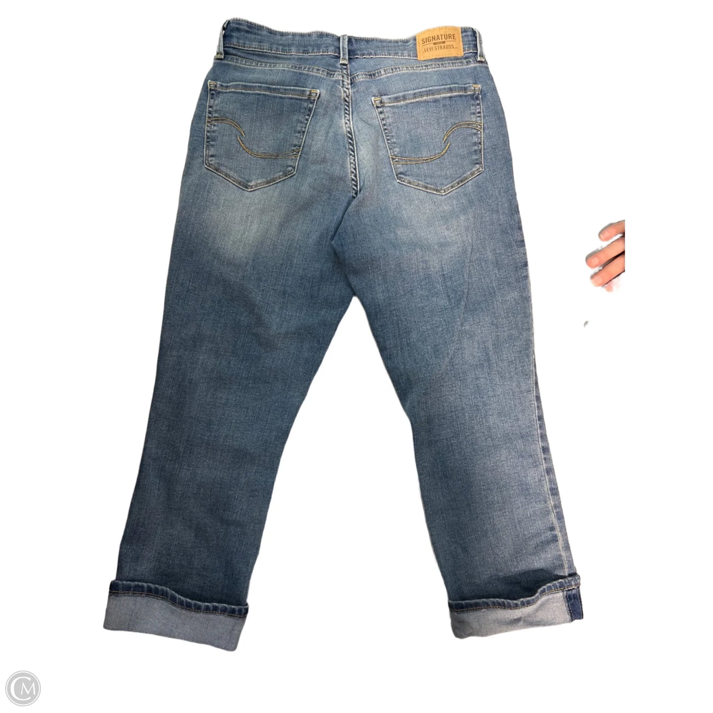 Jeans Straight By Levis In Blue Denim, Size: 4