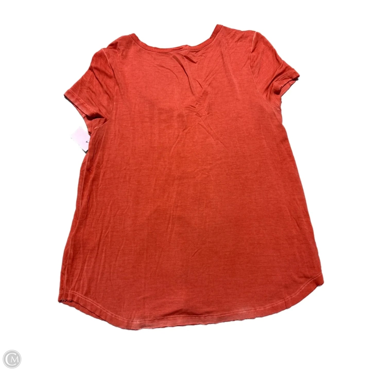 Top Short Sleeve By Cable And Gauge In Orange, Size: M