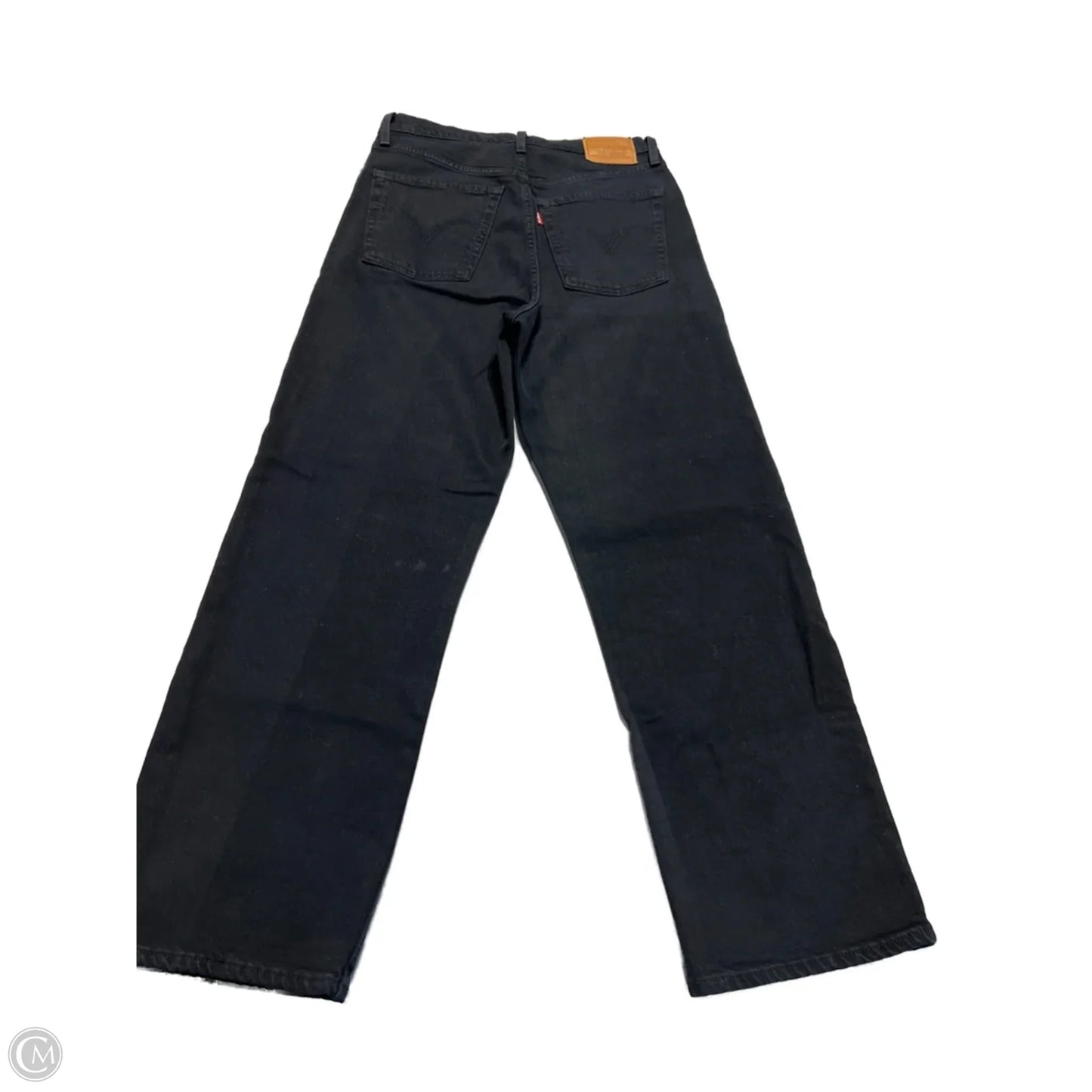 Jeans Straight By Levis In Black, Size: 8